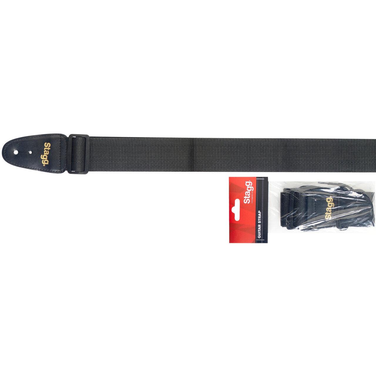 Stagg 2" Black Guitar Strap