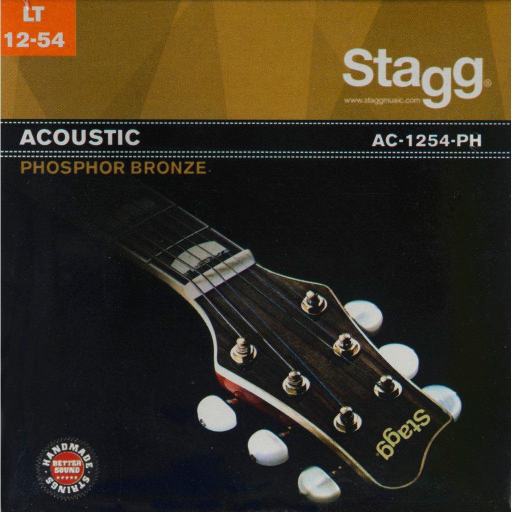Stagg AC-1254-PH – Fosforbronze strengesæt til western-guitar Light (.012–.054)