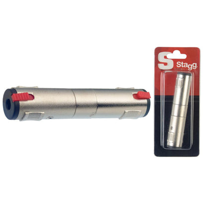 Stagg AC-PFPFS-LH – Adapter 6,3 mm stereo jack hun til 6,3 mm stereo jack hun