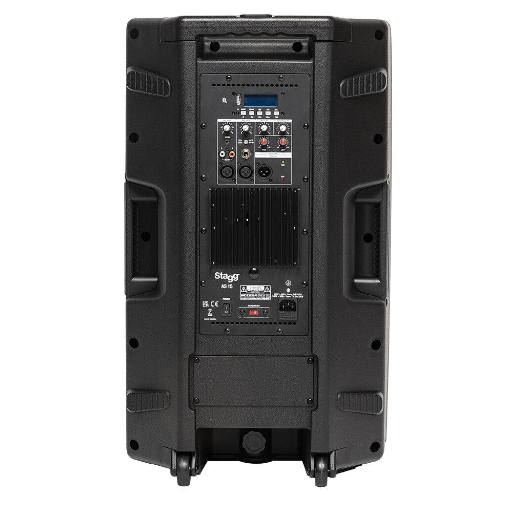 Stagg AS15B EU Active Speaker with battery and wireless microphones 