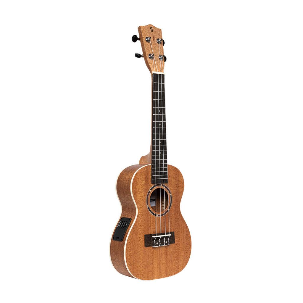 Stagg Acoustic-Electric Concert Ukulele with Sapele Top and Gigbag