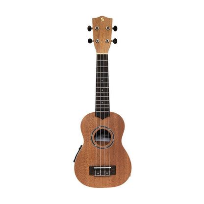Stagg Acoustic-Electric Soprano Ukulele med Sapele Top og Gigbag