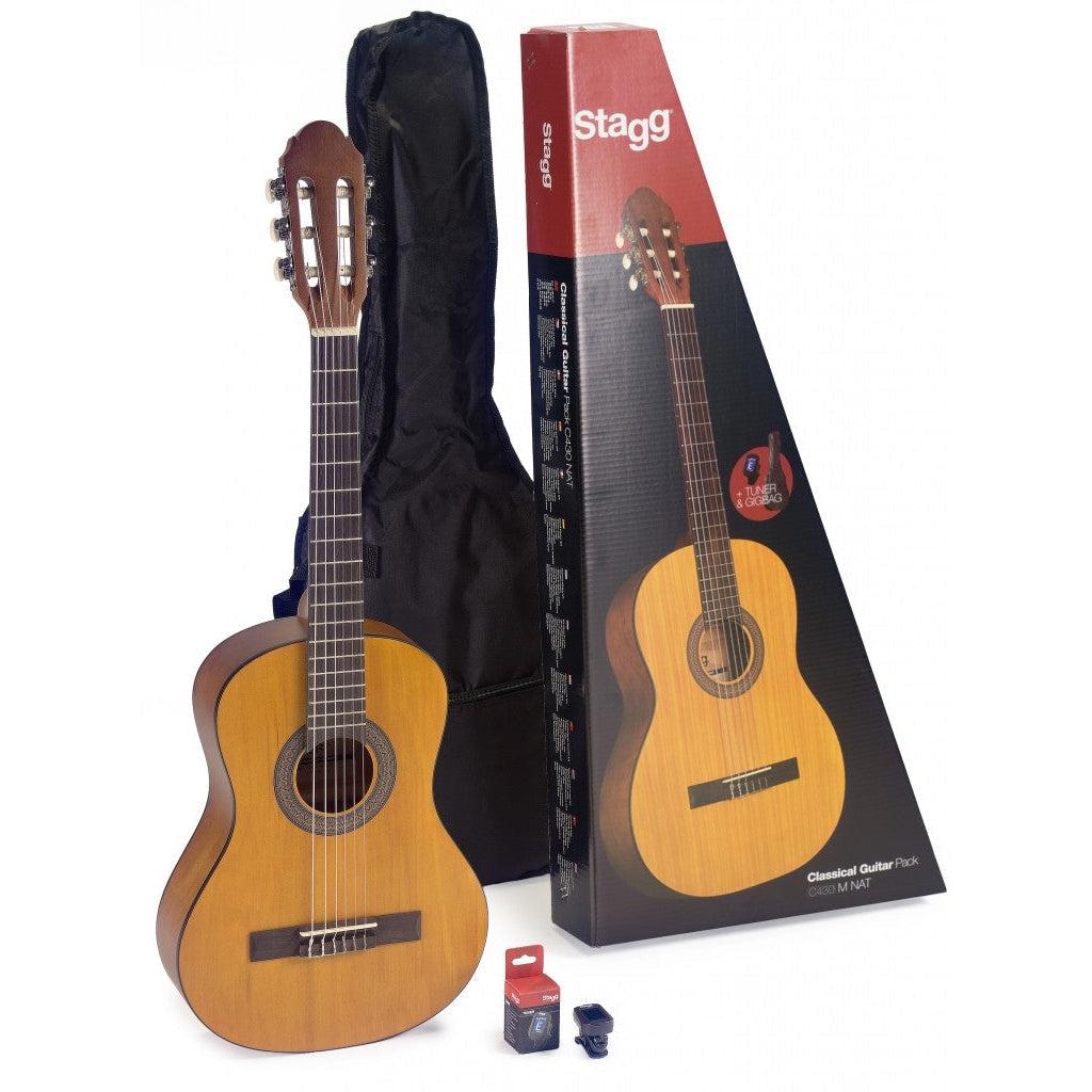 Stagg C430 M NAT PACK – Komplet pakkeløsning med 3/4 klassisk guitar