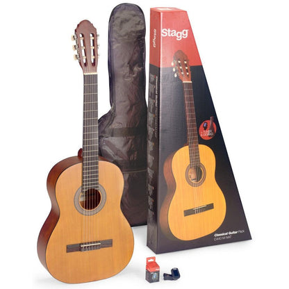 Stagg C440 M NAT PACK – Komplet pakkeløsning med 4/4 klassisk guitar
