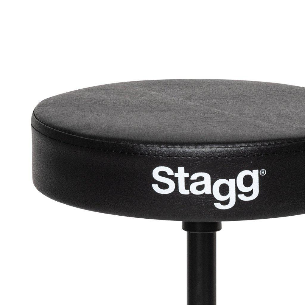 Stagg DT-32BK drum stool w/double leg, black finish