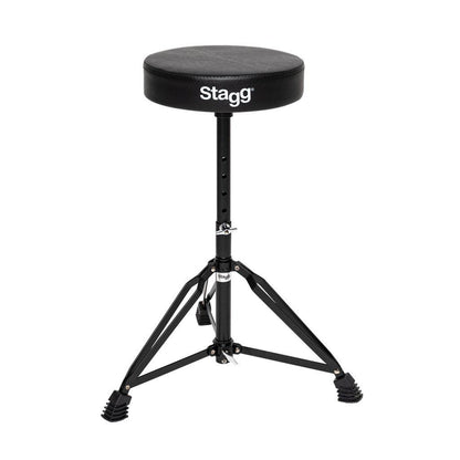 Stagg DT-32BK drum stool w/double leg, black finish