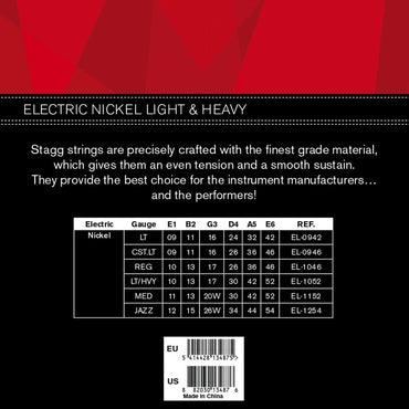 Stagg EL-1052 Elguitar Strenge