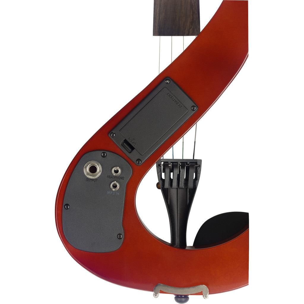 Stagg EVN 4/4 VBR – Elektrisk 4/4 violin med tilbehør, Violinburst