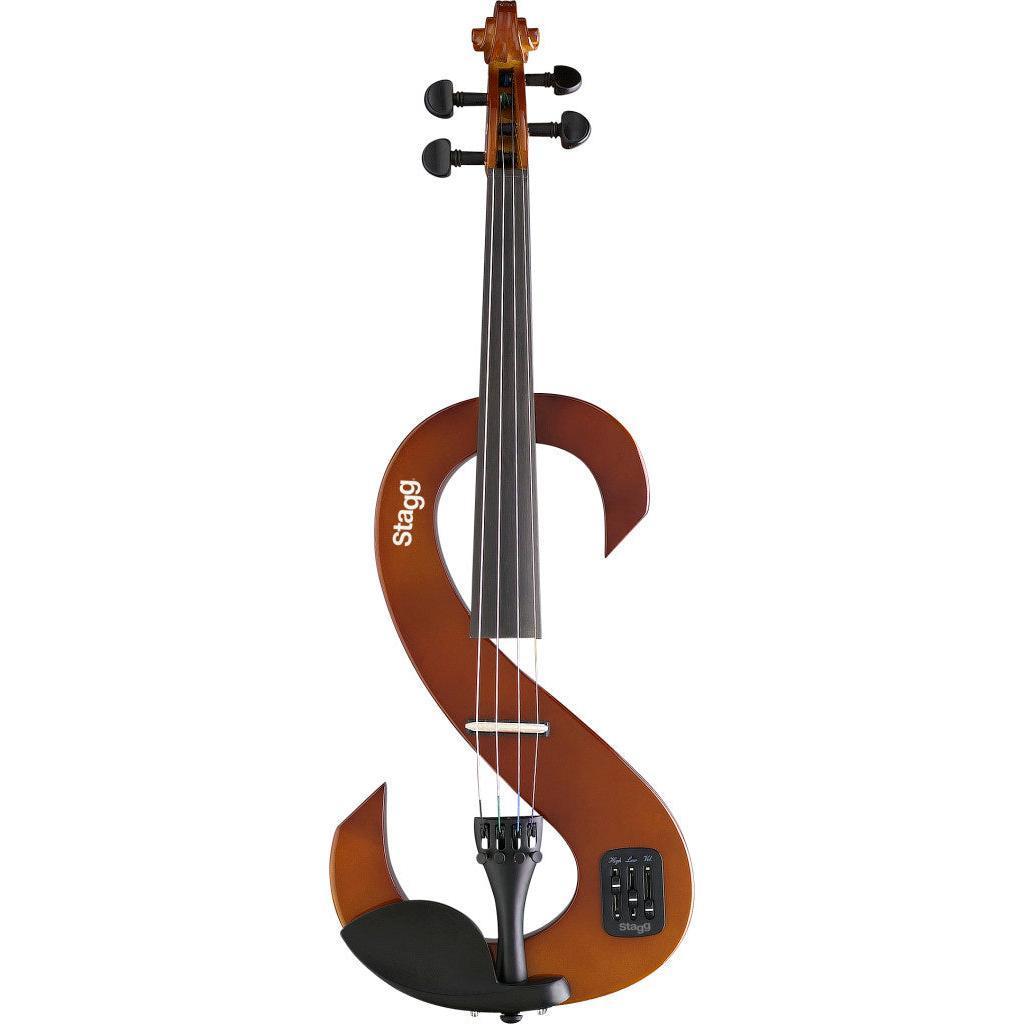 Stagg EVN 4/4 VBR – Elektrisk 4/4 violin med tilbehør, Violinburst