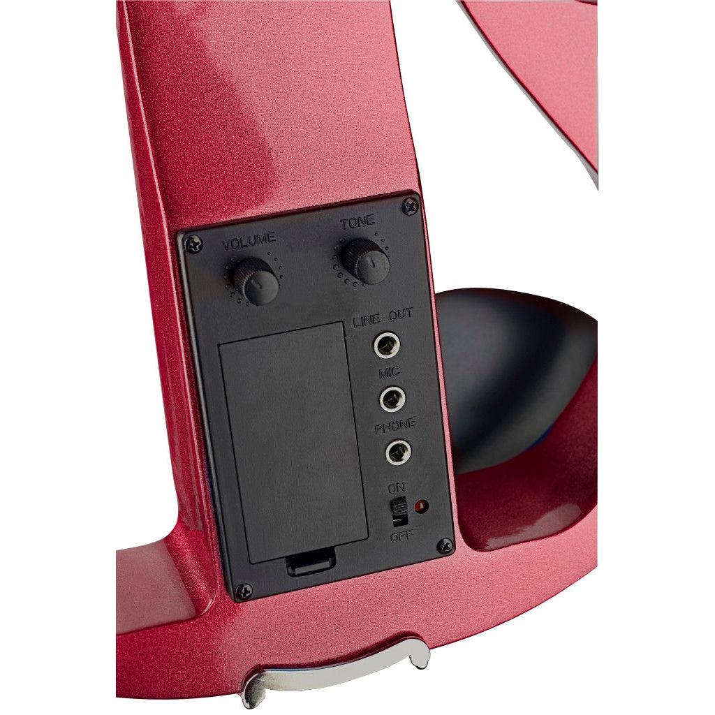 Stagg EVN X-4/4 MRD – Elektrisk violin 4/4 sæt, Metallic Red