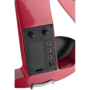 Stagg EVN X-4/4 MRD – Elektrisk violin 4/4 sæt, Metallic Red