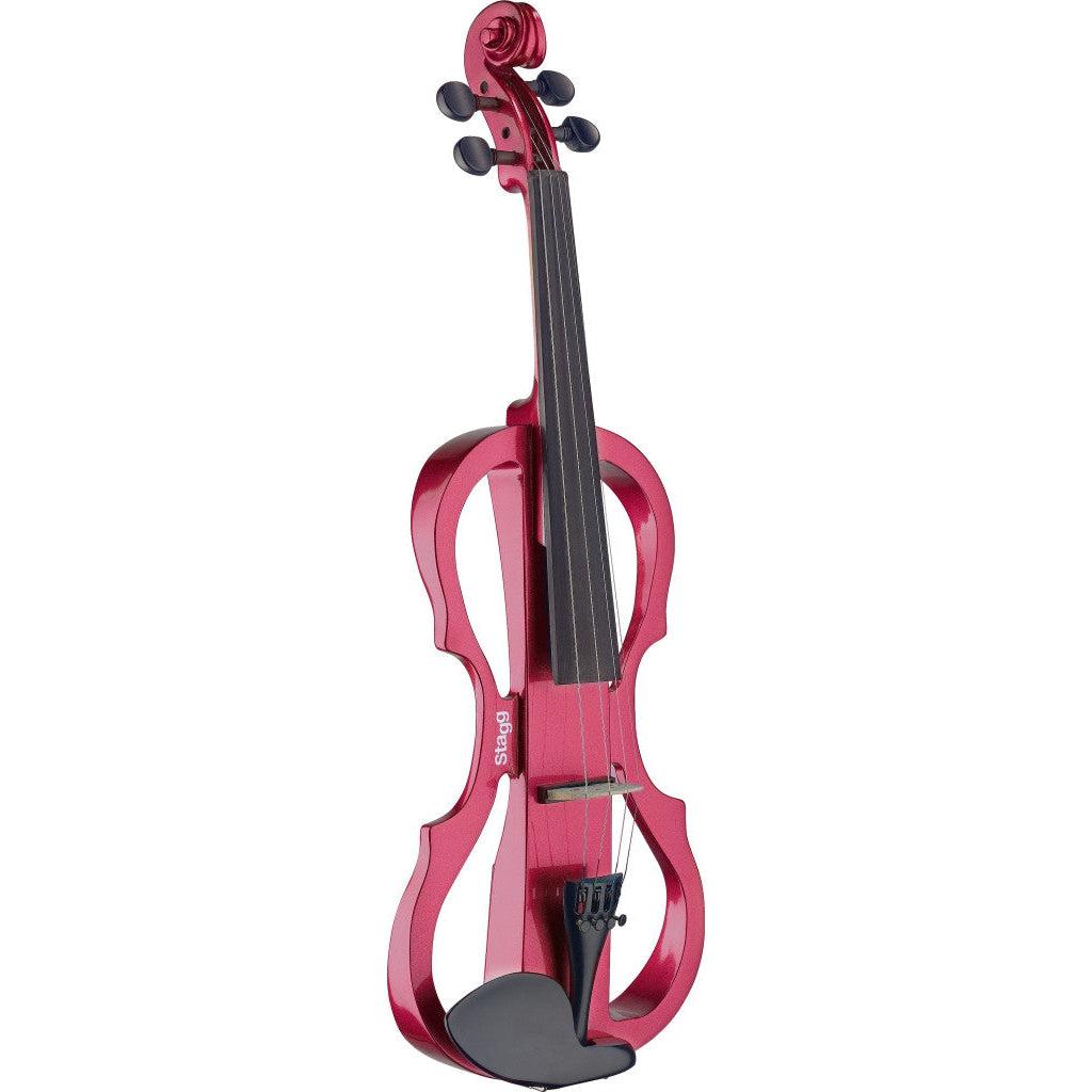 Stagg EVN X-4/4 MRD – Elektrisk violin 4/4 sæt, Metallic Red