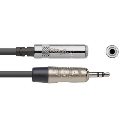 Stagg NAC3MPSMJSR – N Series stereo forlængerkabel 3,5 mm mini-jack