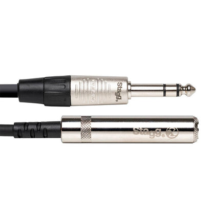 Stagg NAC3PSJSR – N Series stereo hovedtelefon forlængerkabel 6,3 mm jack, 3 m