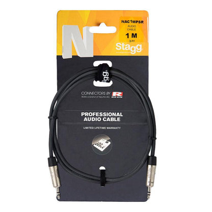 Stagg NAC(X)MPSR – N Series stereokabel 3,5 mm mini-jack til mini-jack