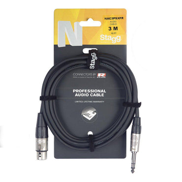 Stagg NAC(X)PSXFR Audiokabel Stereo Jack til hun XLR