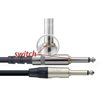 Stagg NGC6SWR – N Series instrumentkabel med mute-switch, 6 m