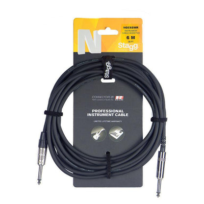 Stagg NGC6SWR – N Series instrumentkabel med mute-switch, 6 m