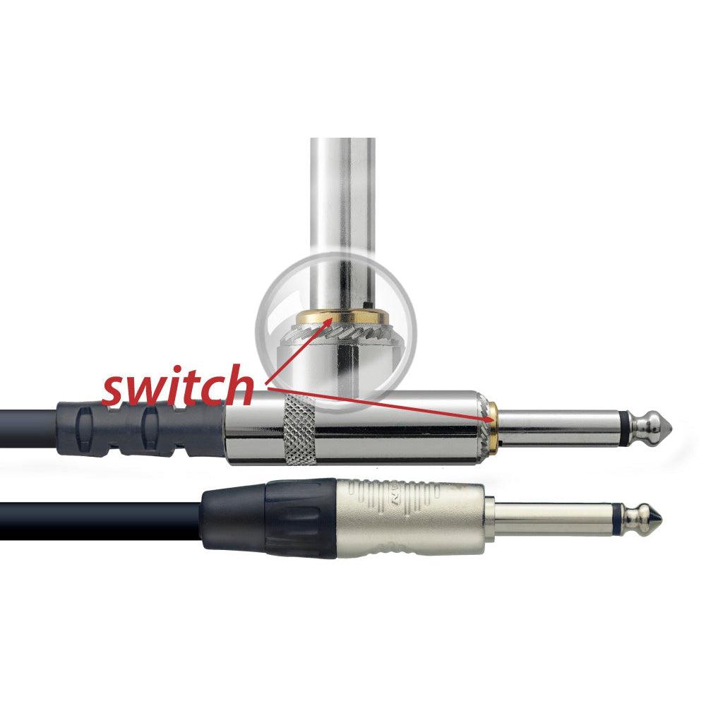 Stagg NGC6SWR – N Series instrumentkabel med mute-switch, 6 m
