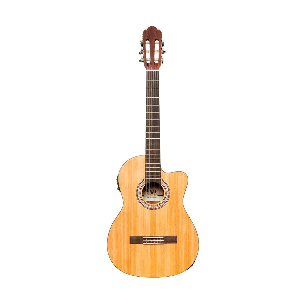 Stagg SCL70-TCE Klassisk Guitar med Preamp - Natur