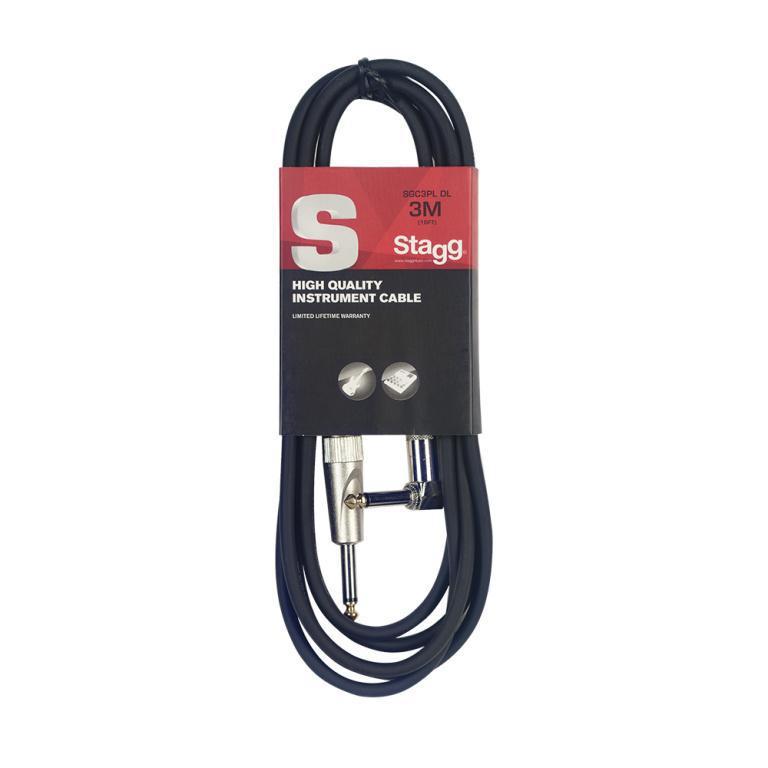 Stagg SGC(X)PL DL Instrumentkabel, Jack/ vinkelJack