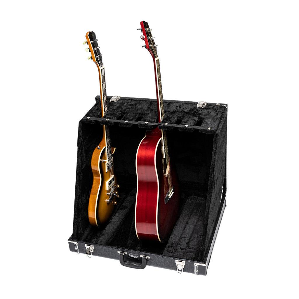 Stagg stativ kasse til 6 elektriske eller 3 akustiske guitarer